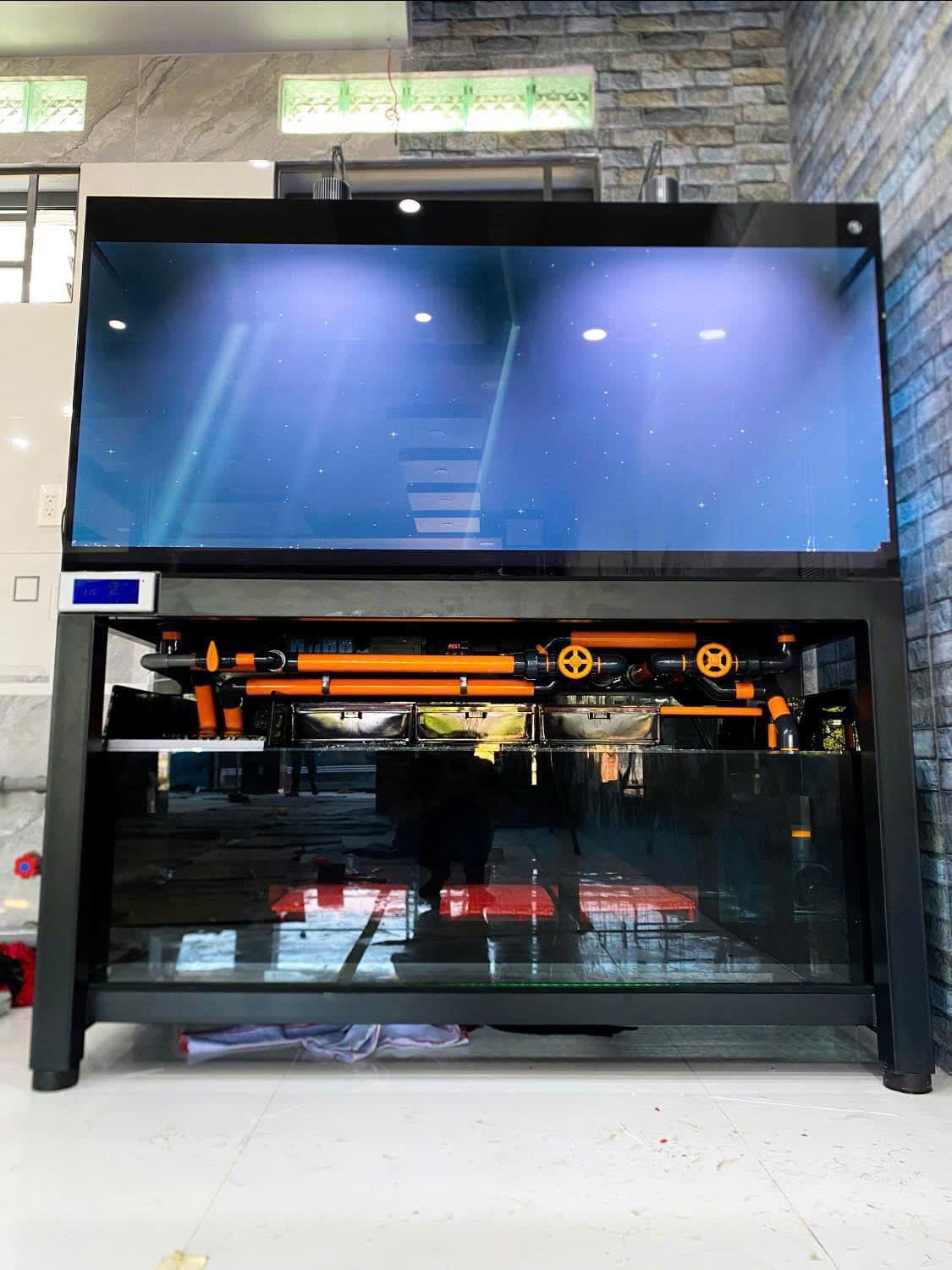 Hồ cá công nghệ mới với hệ thống hút thổi toàn dãy