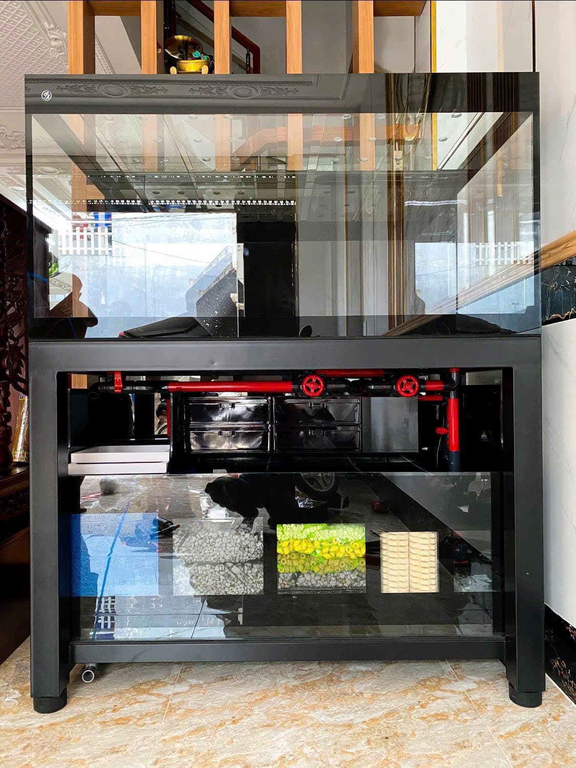 Hồ cá công nghệ mới với hệ thống hút thổi toàn dãy