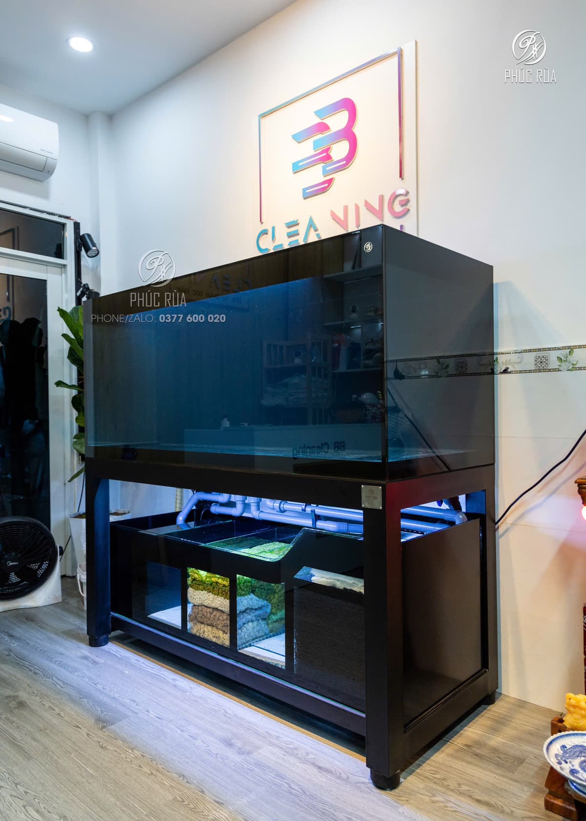 Hồ cá công nghệ mới với hệ thống hút thổi toàn dãy