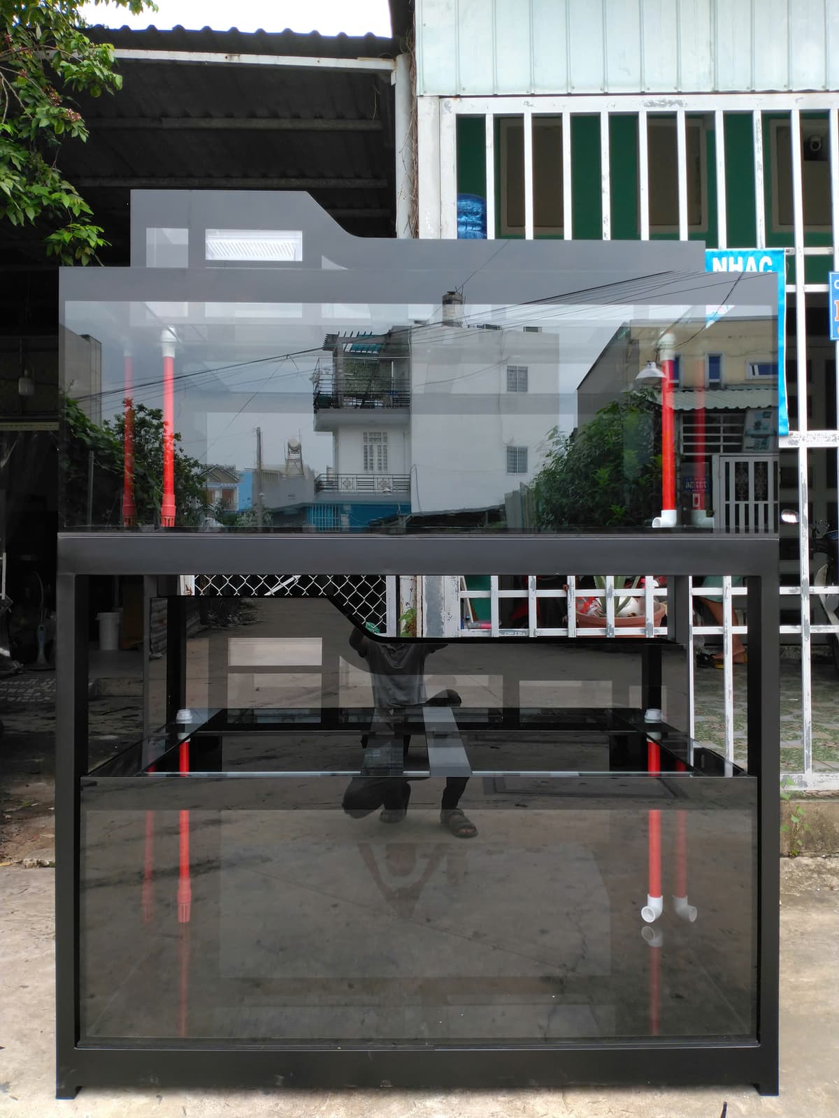 Hồ cá công nghệ mới với hệ thống hút thổi toàn dãy