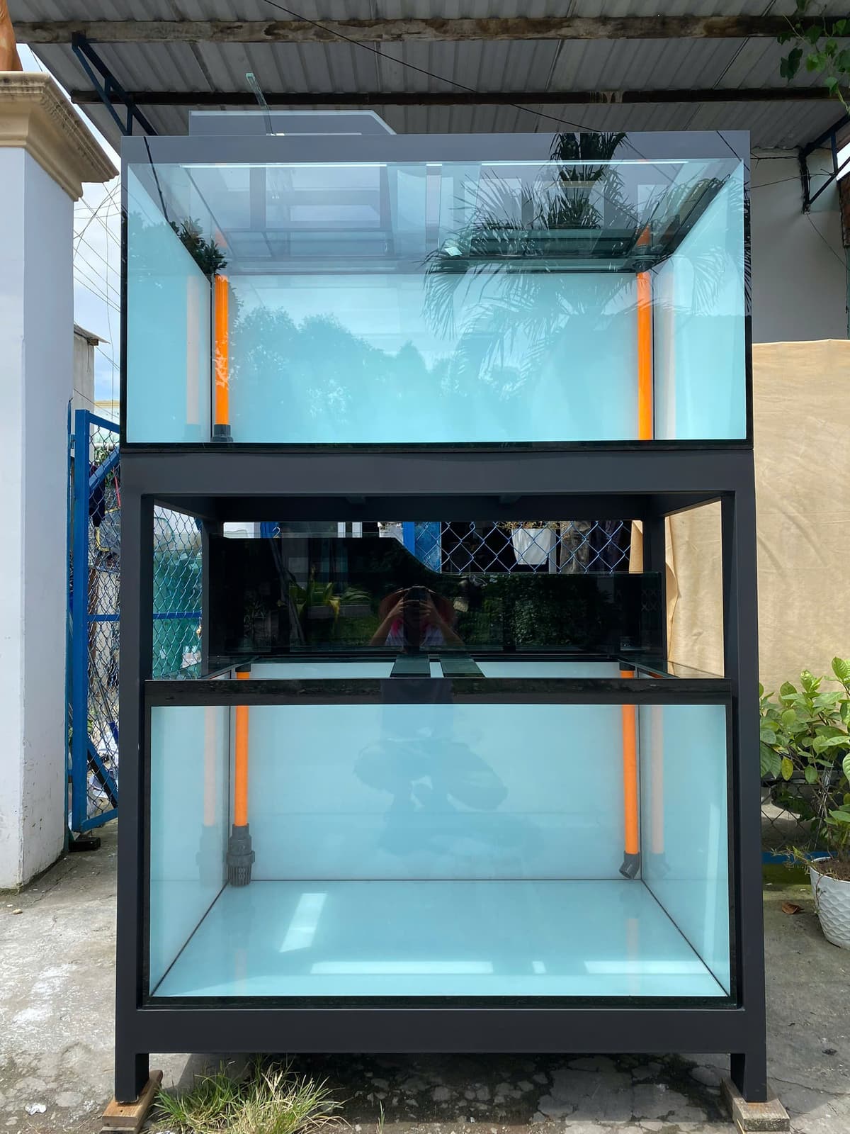 Hồ cá công nghệ mới với hệ thống hút thổi toàn dãy