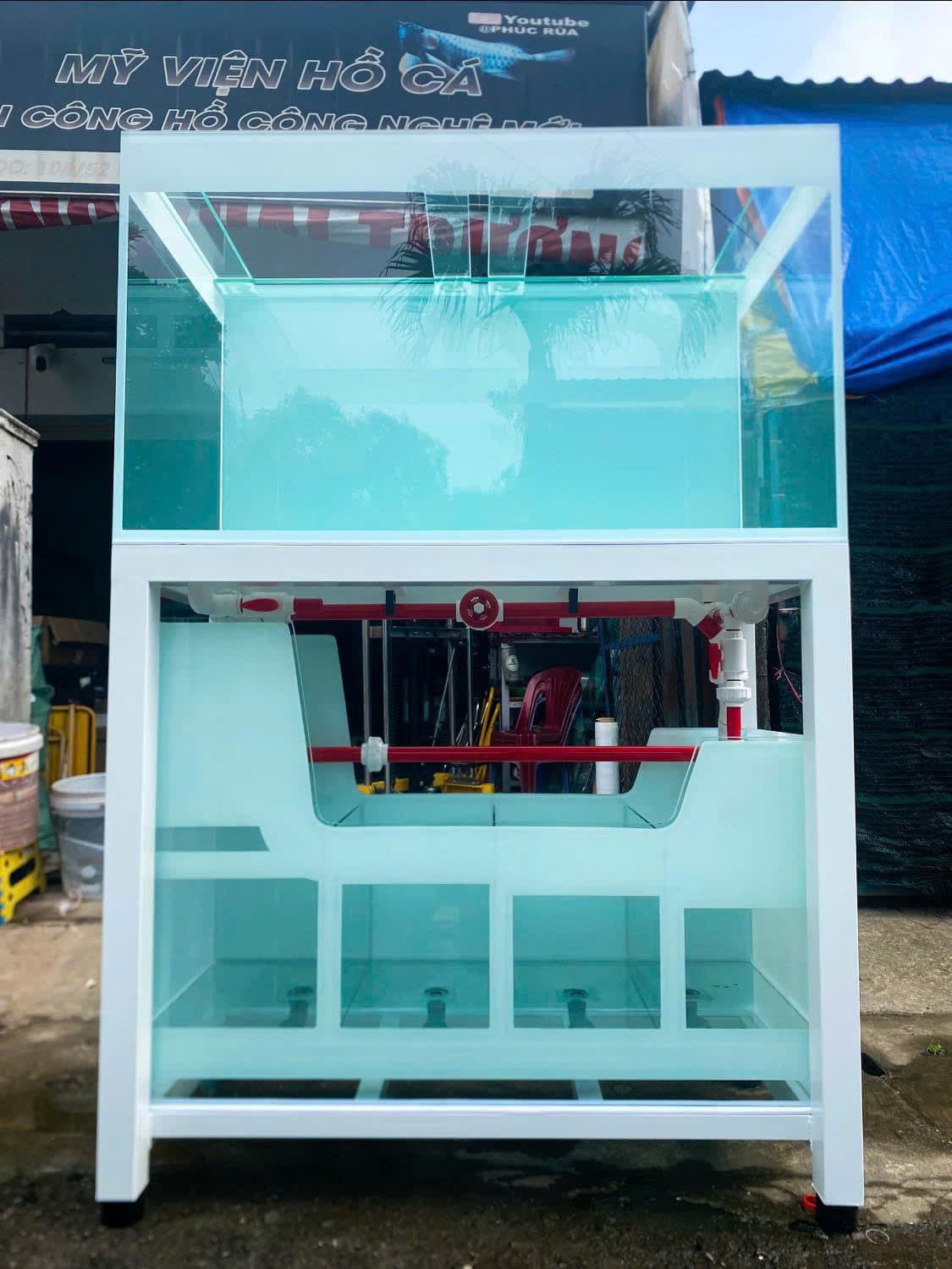 Hồ cá công nghệ mới với hệ thống hút thổi toàn dãy